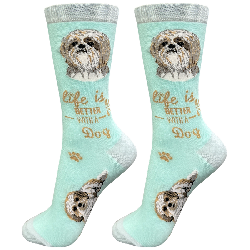 Life is Better Socks: Shih Tzu Tan