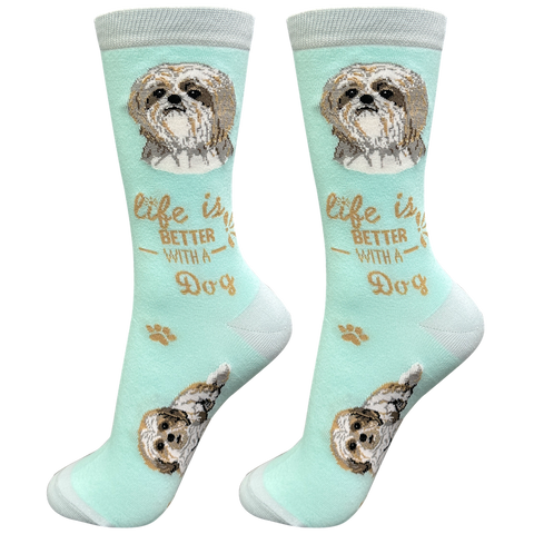 Life is Better Socks: Shih Tzu Tan
