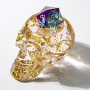 Hymgho: D20 Skull Holder: Gold