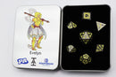 Foam Brain Games: Metal RPG Dice Set: Acquisitions Inc: Evelyn