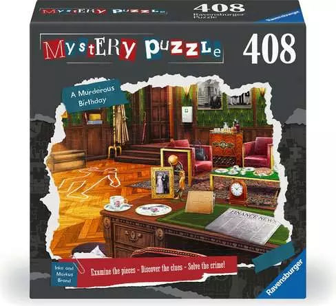 Ravensburger Puzzle: Puzzle X Crime 408 Pieces - A Murderous Birthday