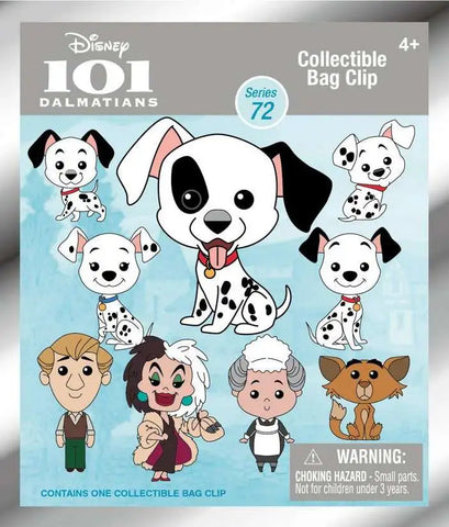 Figural 3D Bag Clip: 101 dalmatians: Series 72