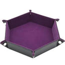 Folding Reversible Rectangular Dice Tray (Purple)