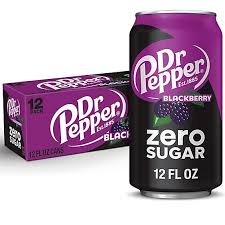 12oz Can: Dr. Pepper Blackberry Zero Sugar