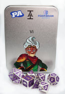Foam Brain Games: Metal RPG Dice Set: Acquisitions Inc: Vi