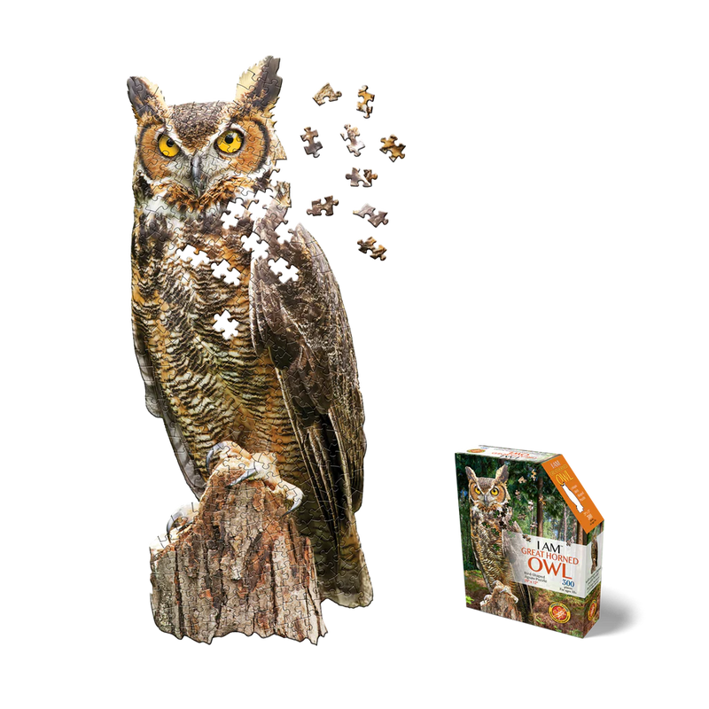 Madd Capp Puzzle: I am Great Horned Owl (300 Pieces)