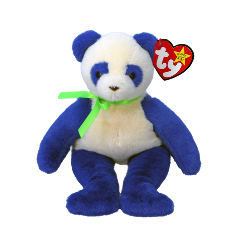 TY: Beanie Baby: Domino (Blue and White Panda)