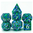 Foam Brain Games: Metal RPG Dice Set: Dragon Scale: Ocean