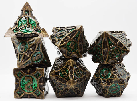 Foam Brain Games: Metal RPG Dice Set: Quiver of Arrows: Ancient Forest
