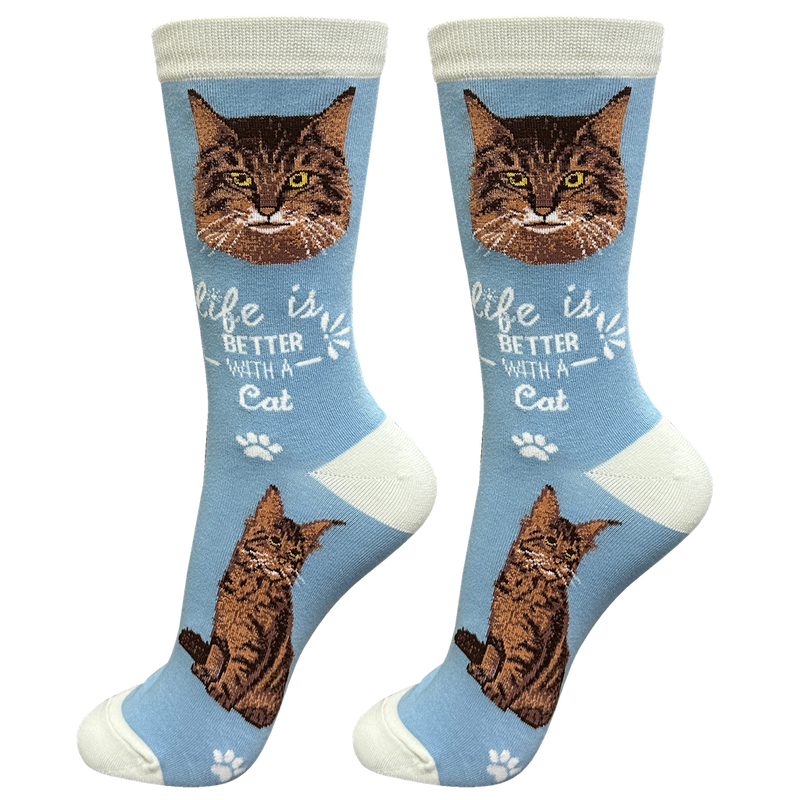 Life is Better Socks: Maine Coon