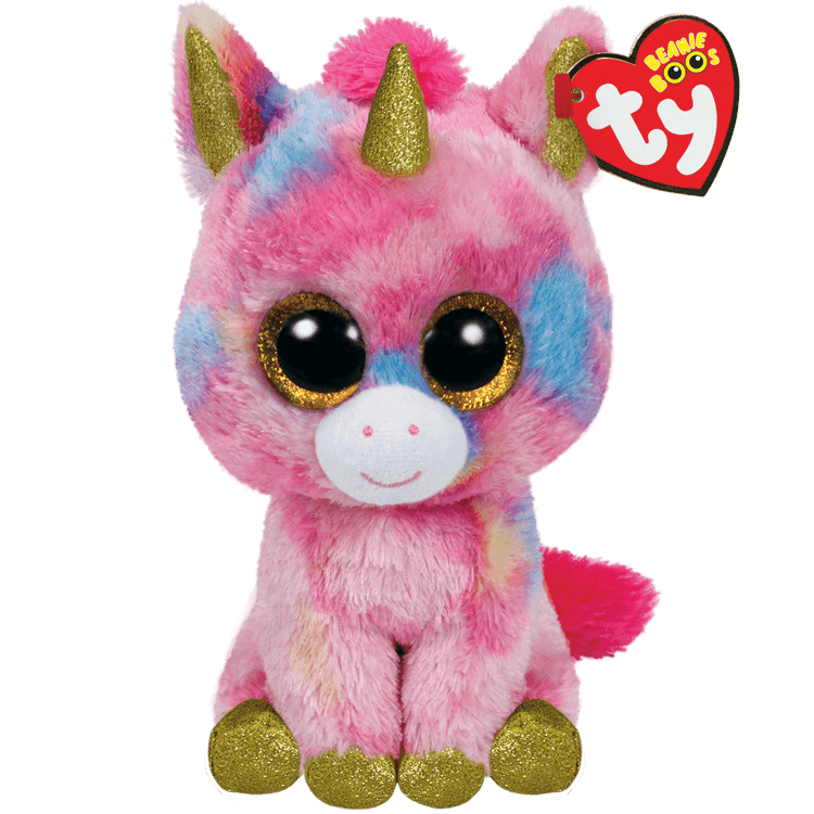 TY: Beanie Boos: Medium: Fantasia (Multicolor Unicorn)
