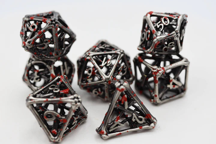 Foam Brain Games: Metal RPG Dice Set: Hollow: Vampire Bones