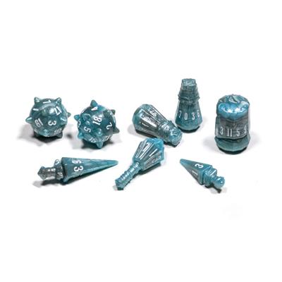 Polyhero Dice - Warrior 8 Dice Set Stalwart Storm