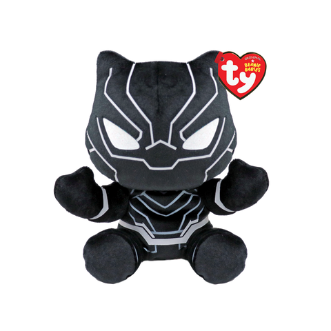 TY: Original Beanie Babies: Small: Black Panther (Marvel)