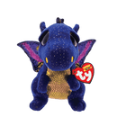 TY: Beanie Boos: Small: Saffire (Blue Speckled Dragon)