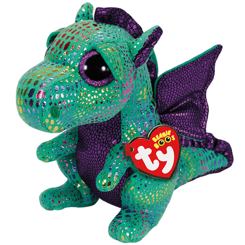 TY: Beanie Boos: Medium: Cinder (Green Dragon)