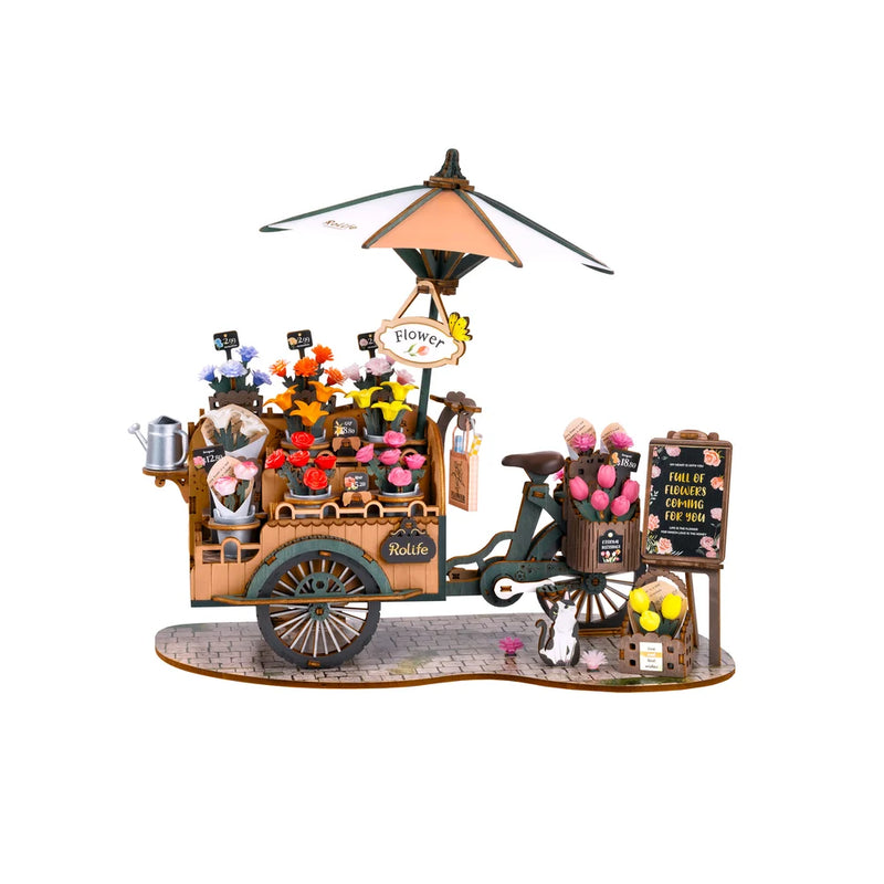 Hands Craft: 3D Wooden Puzzle: Blossom Cart