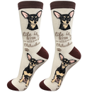 Life is Better Socks: Chihuahua Black