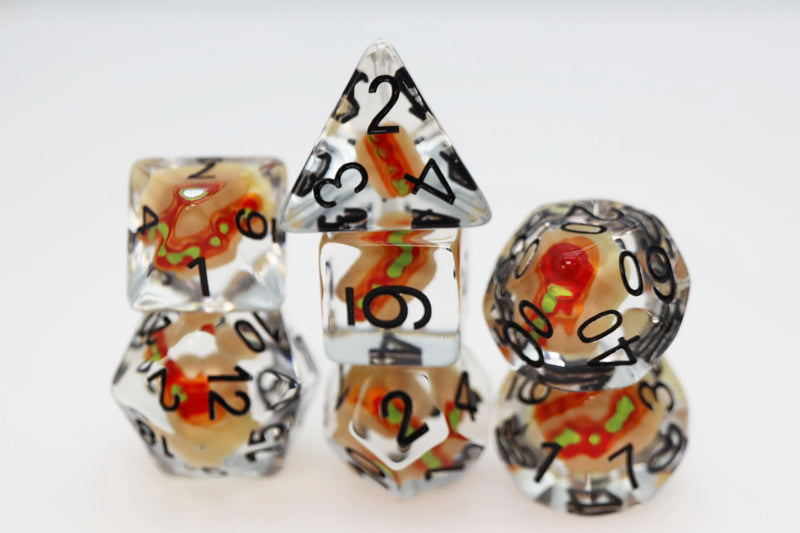 Foam Brain Games RPG Dice Set: Hot Dog