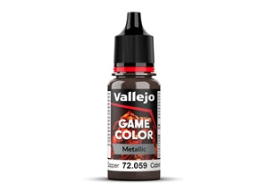 Vallejo: 12ml: Game Color: Metallic: Hammered Copper