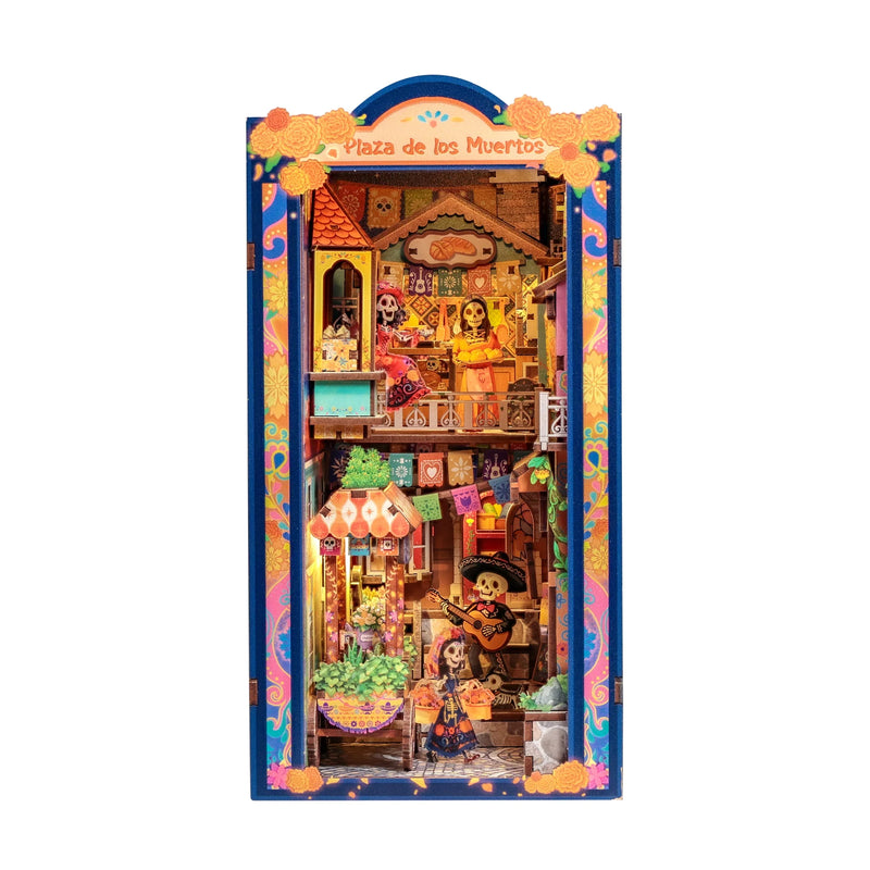 Hands Craft: 3D Wooden Puzzle: DIY Book Nook: Plaza De Los Muertos