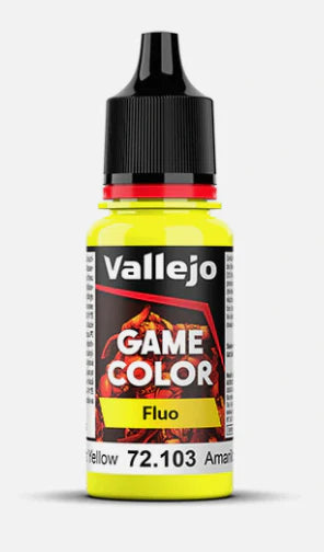 Vallejo: 12ml: Game Color: Fluo: Fluorescent Yellow