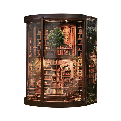 Hands Craft: 3D Wooden Puzzle: DIY Book Nook: Tree of Knowledge