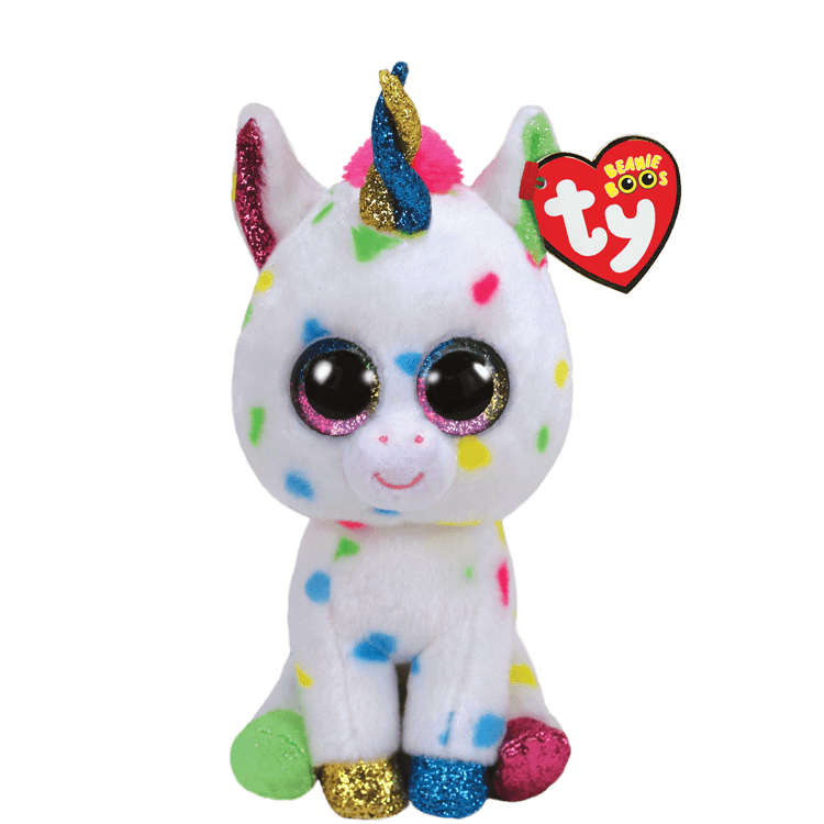 TY: Beanie Boos: Small: Harmonie (Multicolor Unicorn)