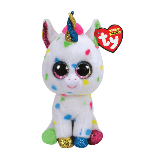 TY: Beanie Boos: Small: Harmonie (Multicolor Unicorn)