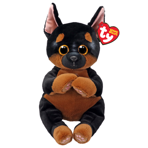 TY: Beanie Bellies: Medium: Fritz (Tan and Black Dog)