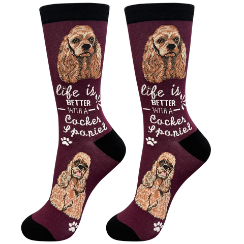 Life is Better Socks: Cocker Spaniel