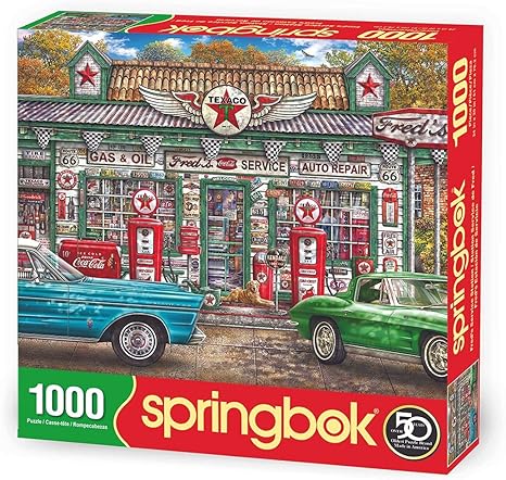 Springbok: 1000 Piece: Fred's Service Station