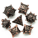 Foam Brain Games: Warrior's Flail: Metal RPG Dice Set: Copper