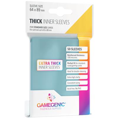 Gamegenic - Thick Inner Sleeves 64 x 89 mm