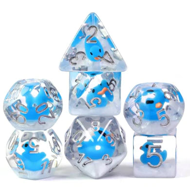 Foam Brain Games RPG Dice Set: Bubble Bath Duck