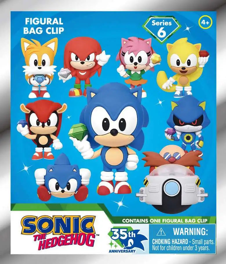 Figural 3D Bag Clip: Sonic: Series 6