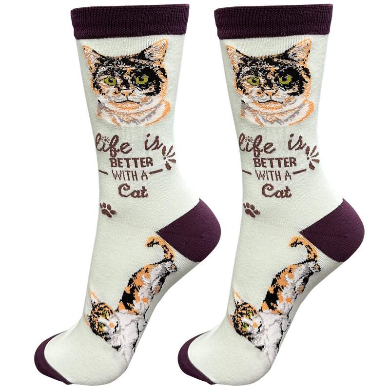 Life is Better Socks: Calico