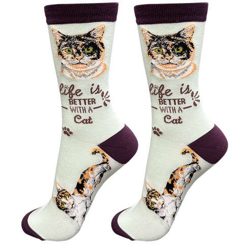 Life is Better Socks: Calico