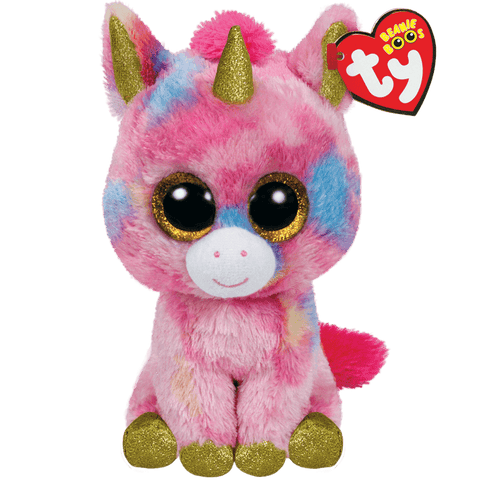 TY: Beanie Boos: Small: Fantasia (Multicolor Unicorn)