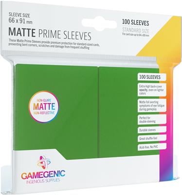Gamegenic: Matte Prime Card Sleeves: Green