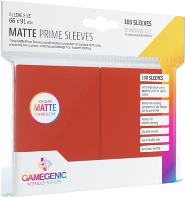 Gamegenic: Matte Card Sleeves: Red