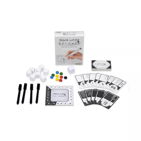 Blank White Dice Game