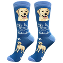 Life is Better Socks: Labrador Yellow