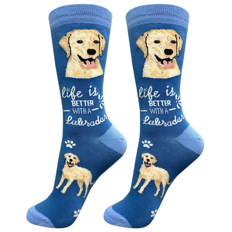 Life is Better Socks: Labrador Yellow