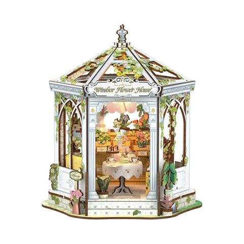Hands Craft: 3D Wooden Puzzle: DIY Miniature House: Windsor Flower House