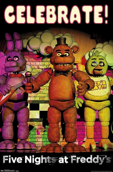 Poster: Five Nights at Freddy's Celebrate Horror Movie Poster