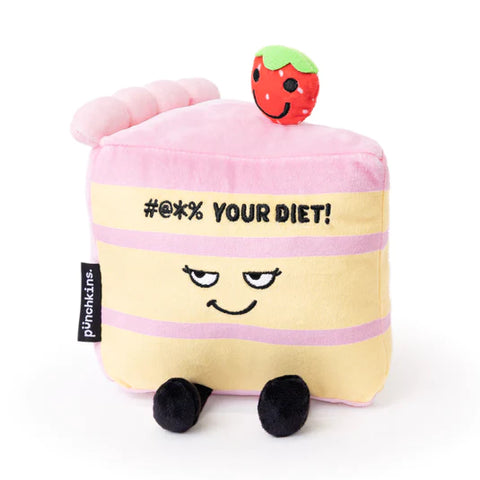 Punchkins: Plush Cake Slice: "#@*% Your Diet!"