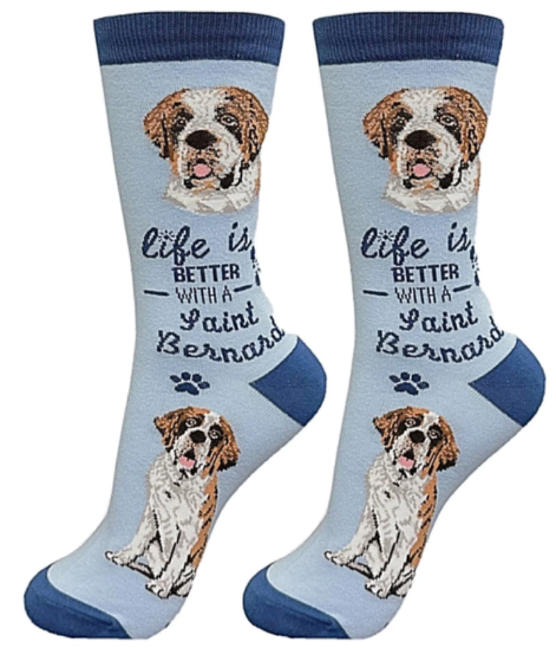 Life is Better Socks: Saint Bernard
