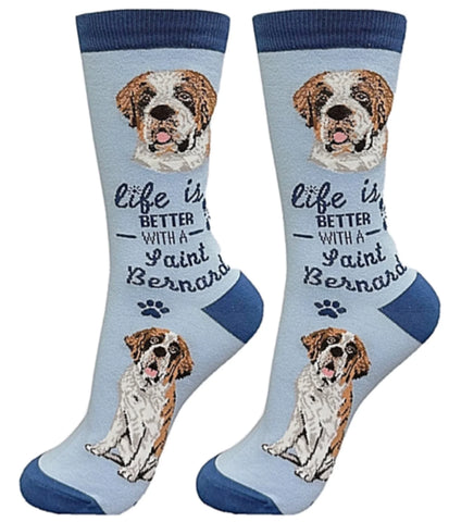 Life is Better Socks: Saint Bernard