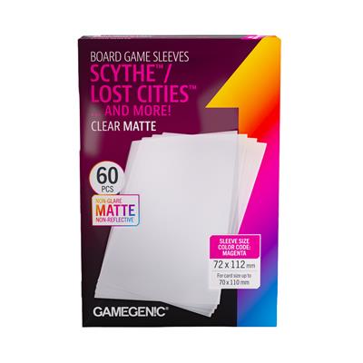 Gamegenic: Matte Scythe and/or Lost Cities Sleeves 72 x 112 mm